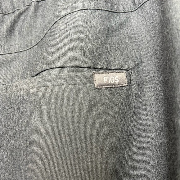 Figs Technical Collection Gray Scrub Pants Button Closure Women's size L - Picture 8 of 10